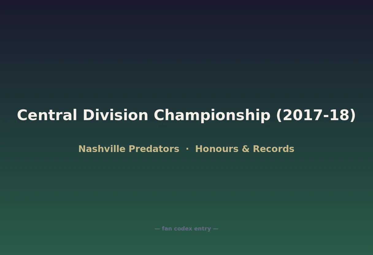 Central Division Championship (2017-18)