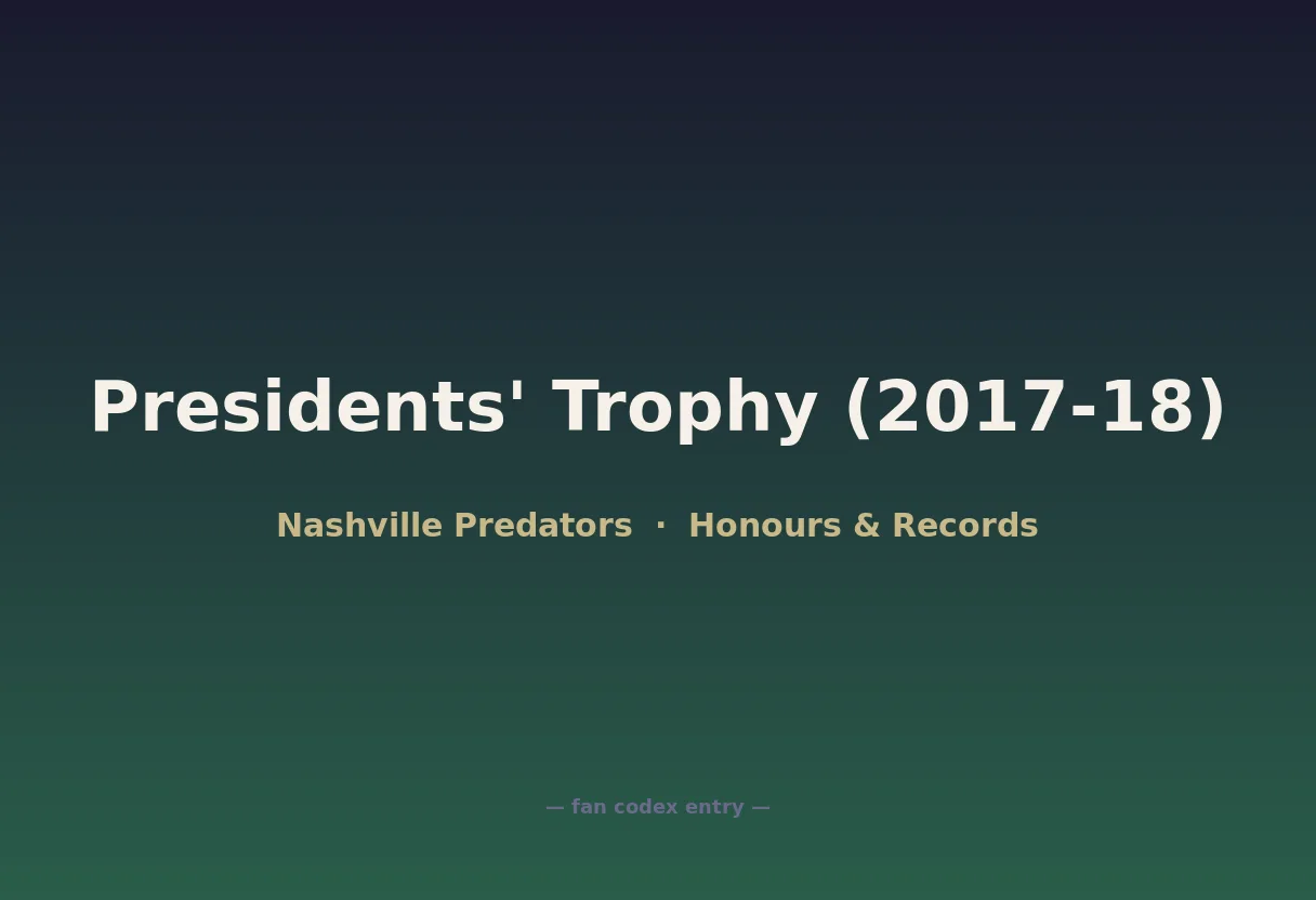 Presidents' Trophy (2017-18)