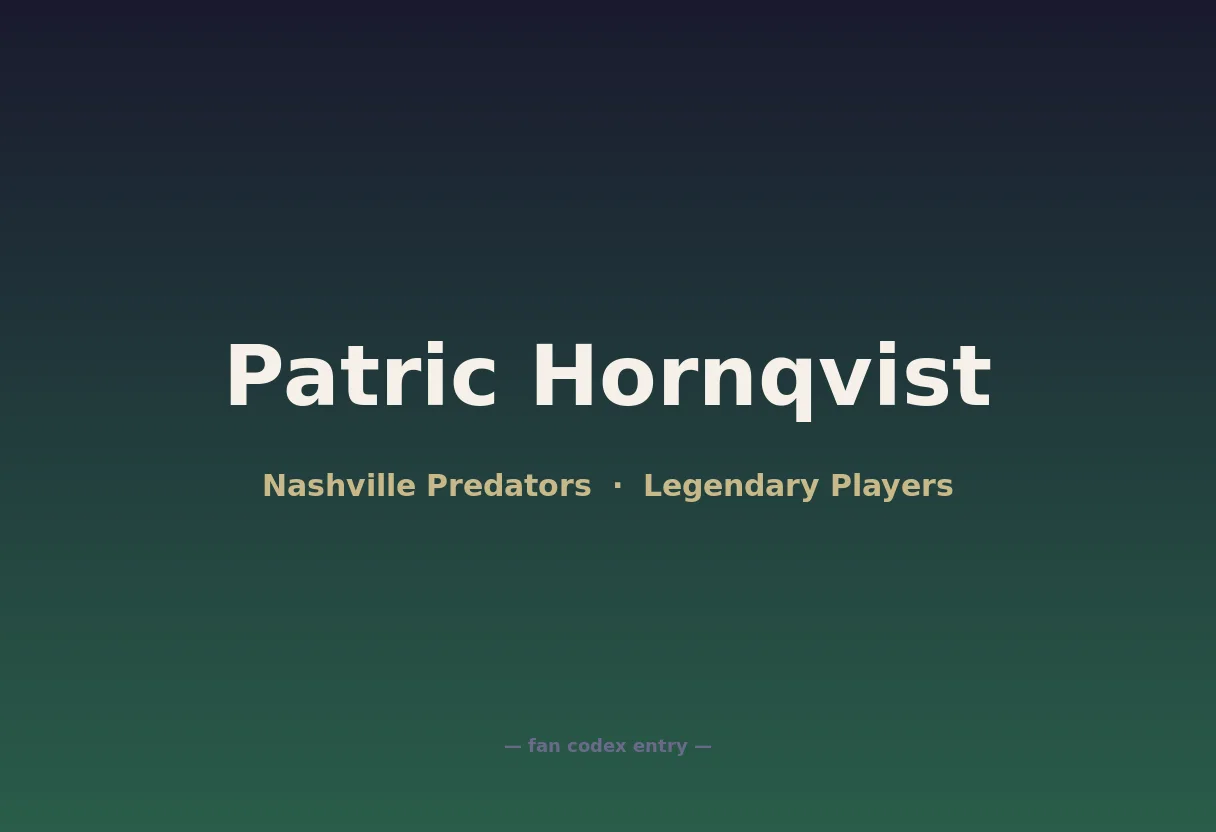 Patric Hornqvist